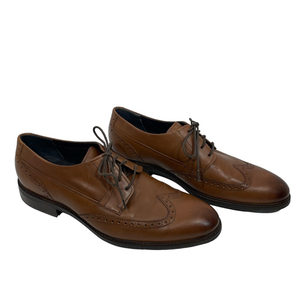 Cole Haan Grandseries Wing Tip Oxford  Dress Shoe Mens 11.5 Leather Brown C31500